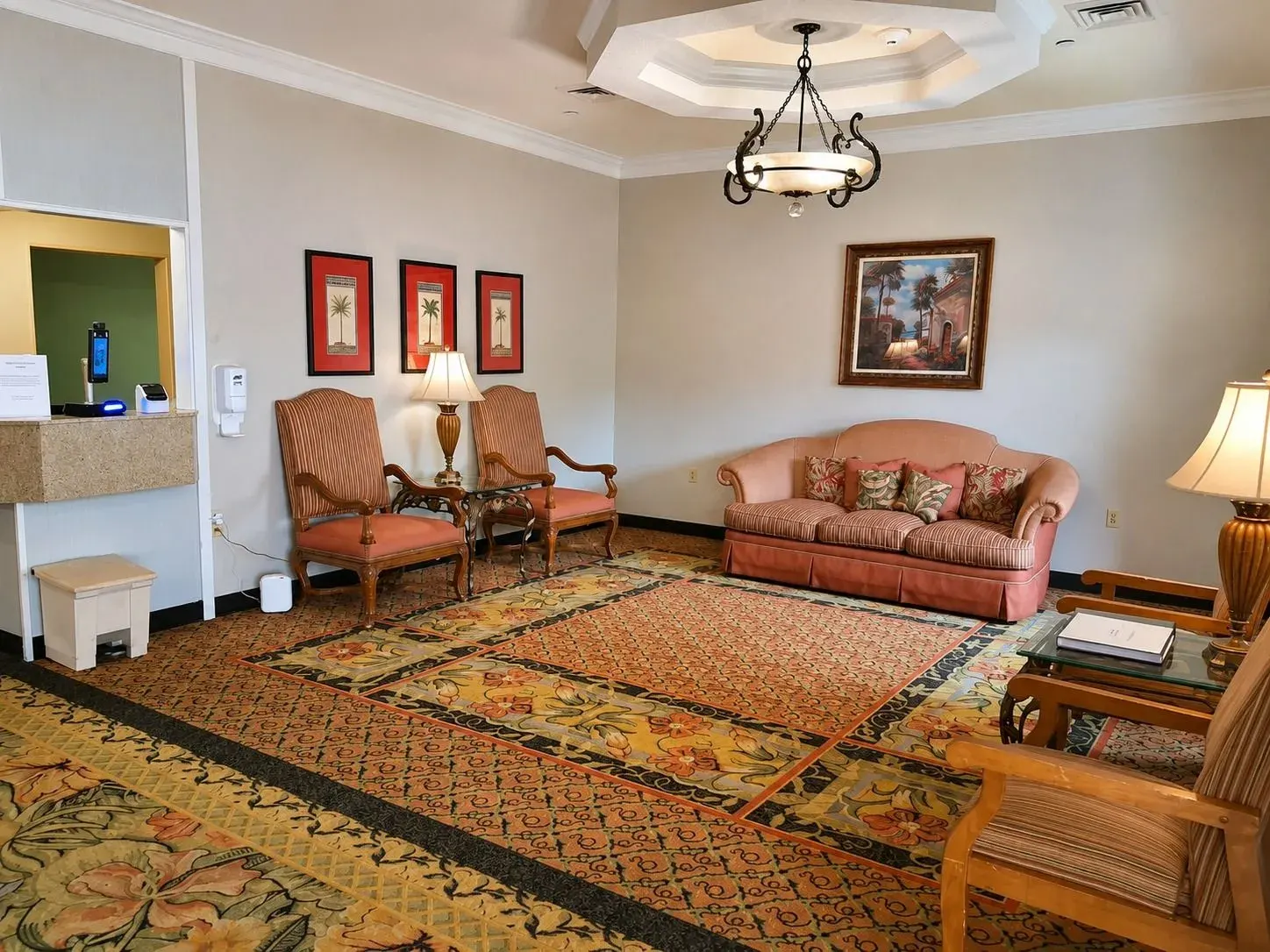 The front lounge at Vivo Healthcare West Orange